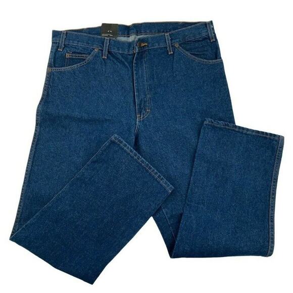 Dickies Jeans Men's Size 38X30 Relaxed Fit Straight Leg Blue Medium Wash Denim - Picture 5 of 11